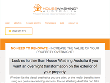 Tablet Screenshot of housewashing.com.au